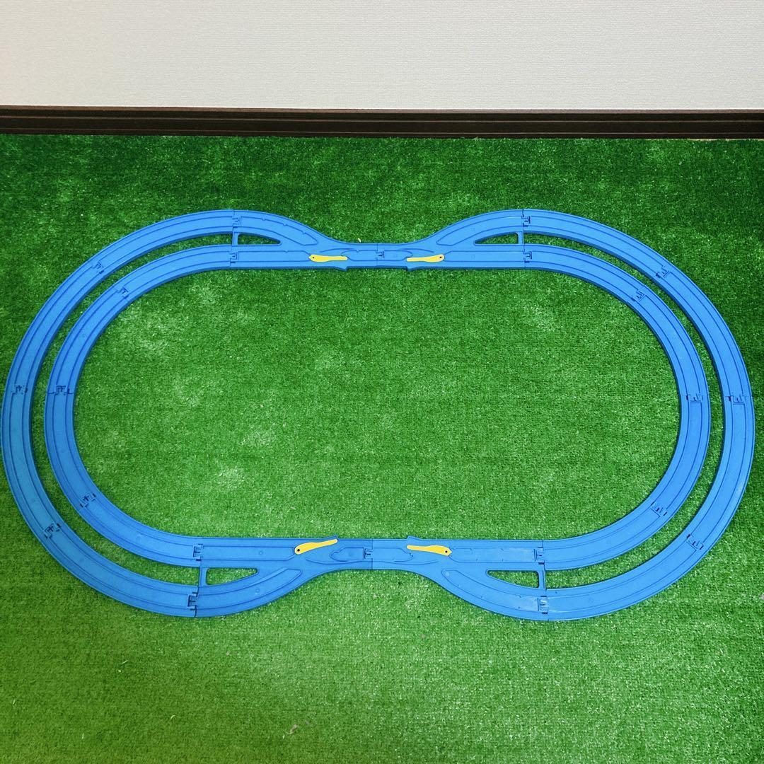 送料無料 プラレール 洗浄済み 複単オーバル2 レイアウト コース セット 匿名配送 曲線レール 複線曲線レール_画像2