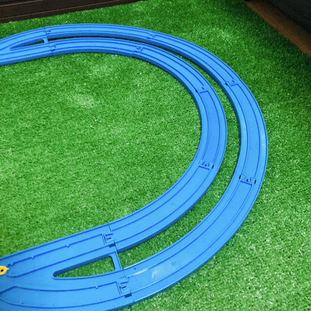 送料無料 プラレール 洗浄済み 複単オーバル2 レイアウト コース セット 匿名配送 曲線レール 複線曲線レール_画像5
