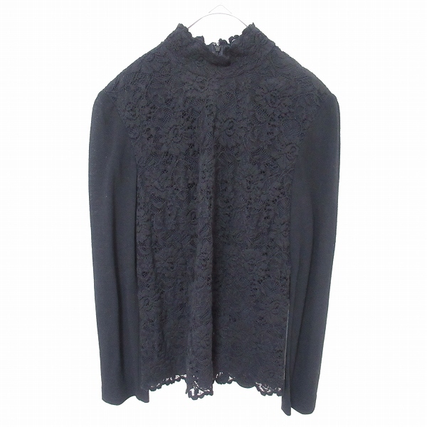 レリアン Leilian カットソー プルオーバー レース ハイネック 大きいサイズ レディース [a974469ss]_画像2