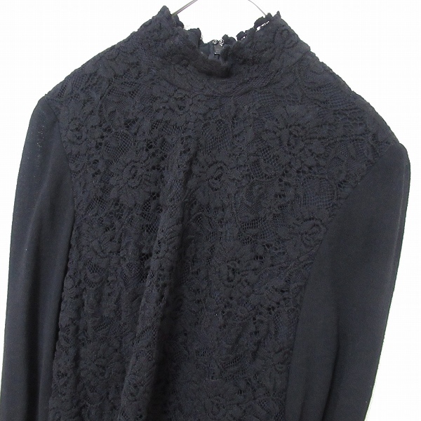 レリアン Leilian カットソー プルオーバー レース ハイネック 大きいサイズ レディース [a974469ss]_画像3