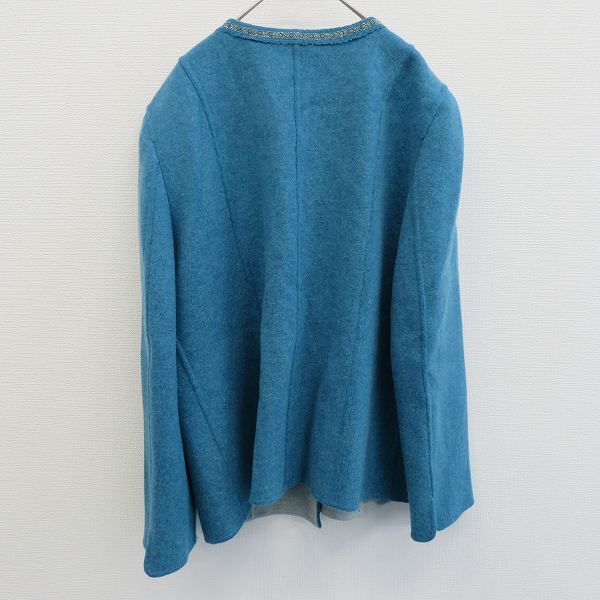 レリアン Leilian ロロピアーナ ジャケット ノーカラー ビーズ スタッズ [x977399]_画像7