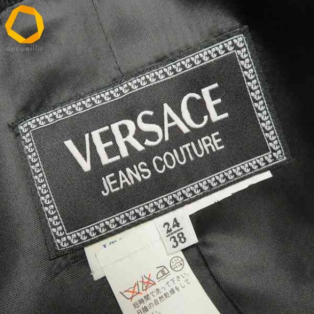 ジャンニヴェルサーチ GIANNIVERSACE ヴィンテージ イタリア製 ジャケット 24/38 メデューサ ロゴボタン 銀ボタン [a969021]_画像7