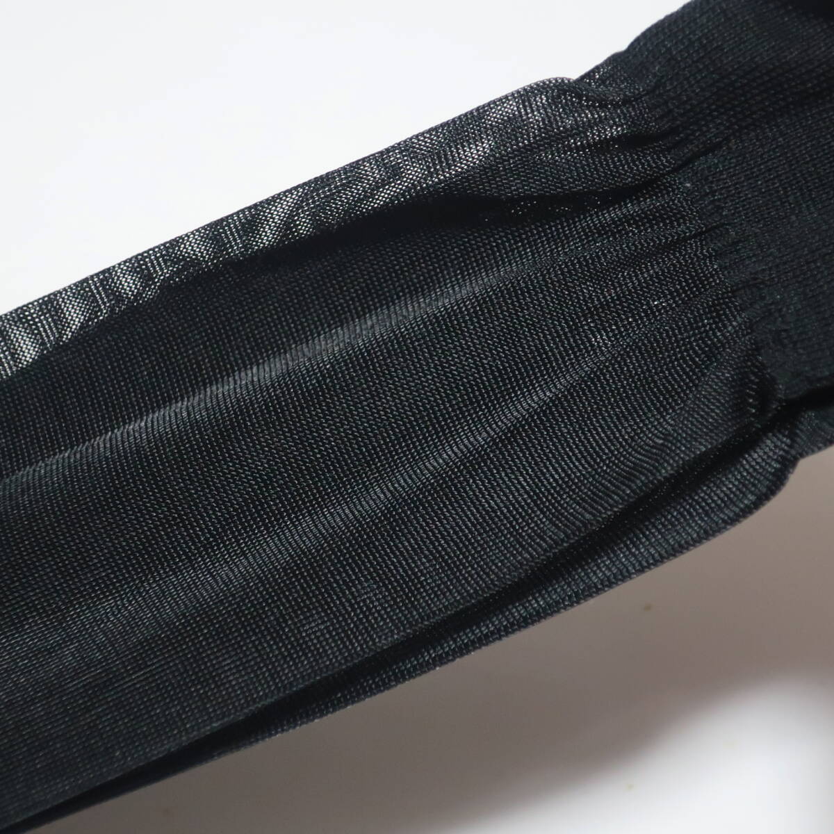 ナイロン 綿底 日本製 グンゼ ソックス 黒 シースルー 靴下 紳士 メンズ ストッキング ブラック 薄手 ハイゲージ 昭和 レトロ Mr.Shapery_画像3