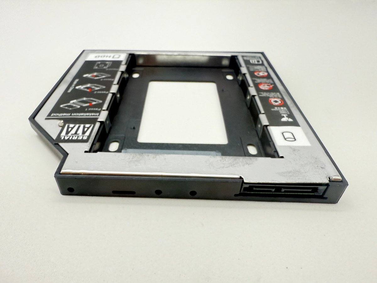 新品 光学ドライブ用 SATAマウント HDD SSD 置き換え 9.5mm ドライブ ノートPCドライブマウンタ セカンド SATA マウンタ_画像4