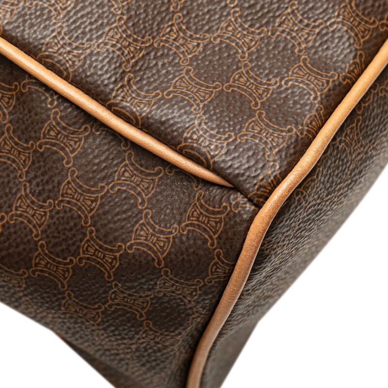 セリーヌ マカダム リュック バックパック ブラウン ベージュ PVC レザー レディース CELINE 【送料無料】【名谷店】_画像4