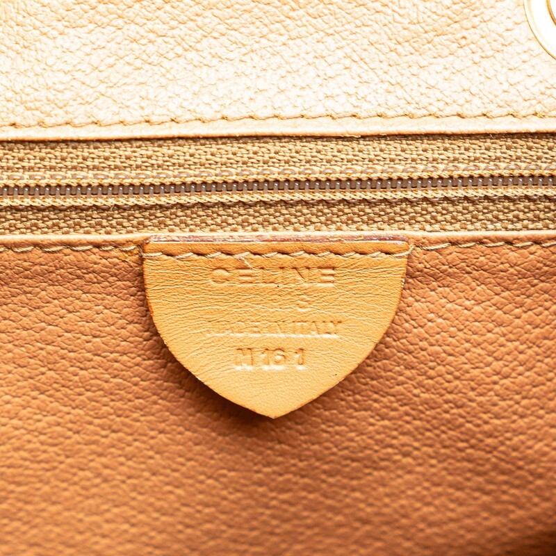 セリーヌ マカダム リュック バックパック ブラウン ベージュ PVC レザー レディース CELINE 【送料無料】【名谷店】_画像10