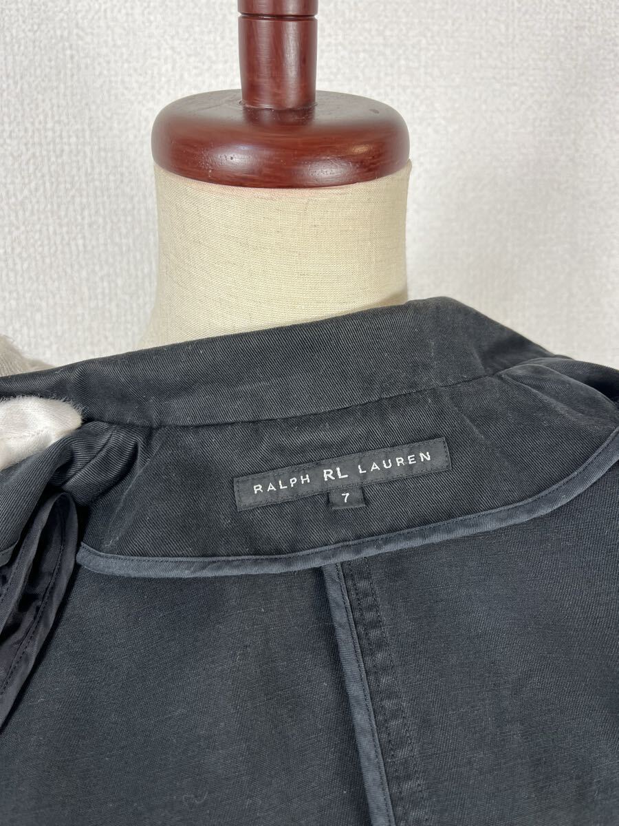Ralph Lauren ラルフローレン　ブラックレーベル　レディース　ブラック　コットンジャケット_画像4