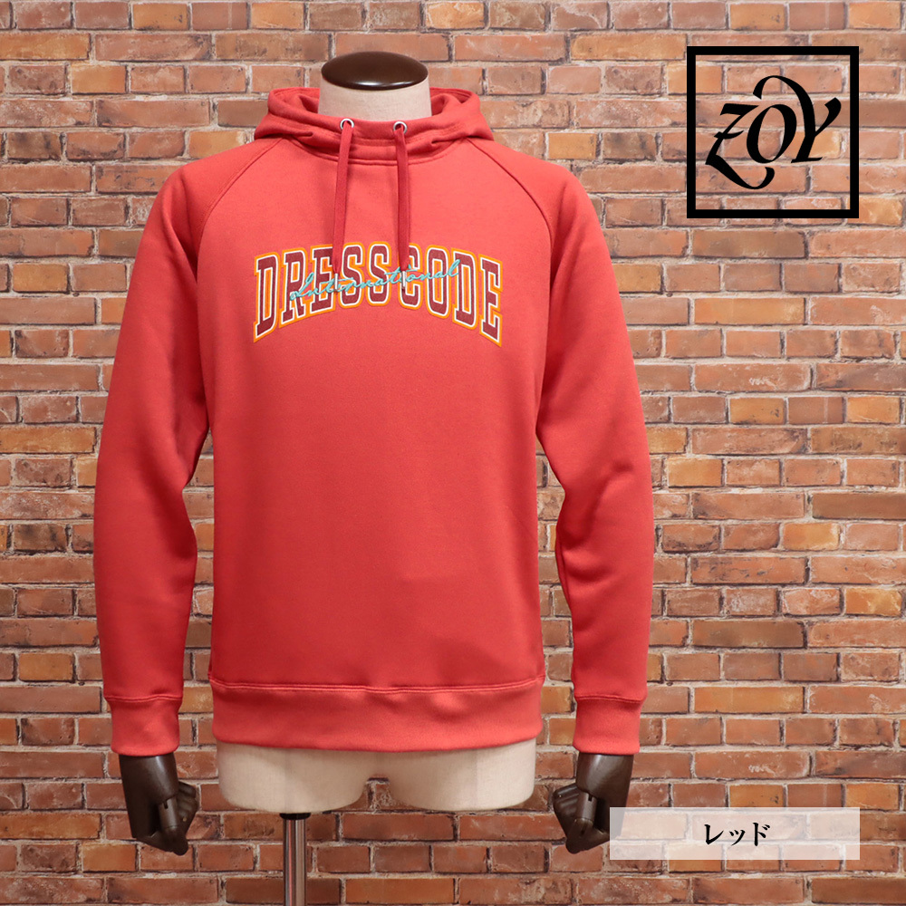 秋冬/ZOY/1(M)サイズ/パーカー 071422105 日本製 フーディー AEROKNOT 裏毛 スウェット ゴルフ ゾーイ 新品/赤/レッド/md371/_画像1