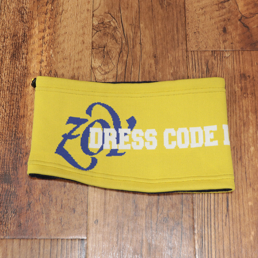 ZOY/撥水ネックウォーマー 071424802 日本製 保温 軽量 ロゴ 配色デザイン お洒落 ゴルフ UNISEX ゾーイ 新品/黄色/イエロー/md440/_画像2