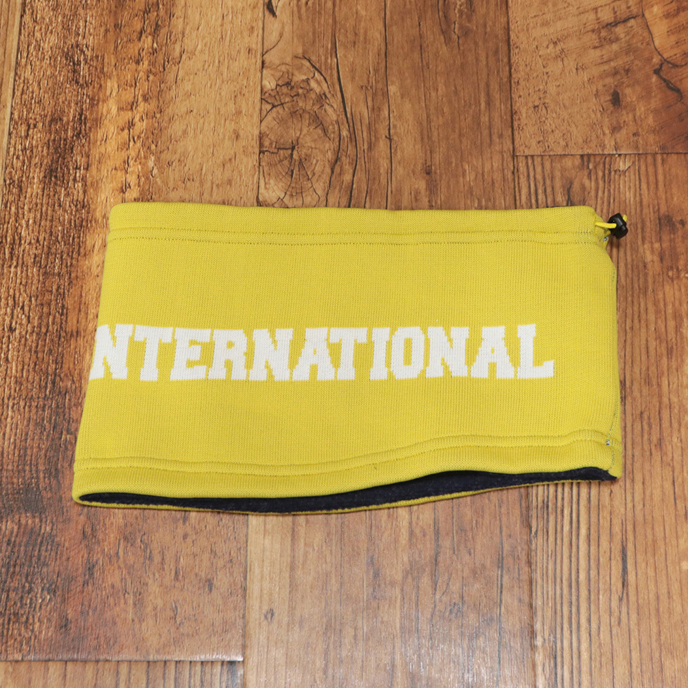 ZOY/撥水ネックウォーマー 071424802 日本製 保温 軽量 ロゴ 配色デザイン お洒落 ゴルフ UNISEX ゾーイ 新品/黄色/イエロー/md440/_画像3