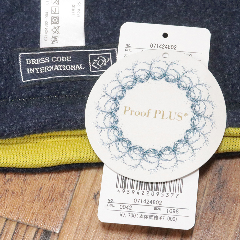 ZOY/撥水ネックウォーマー 071424802 日本製 保温 軽量 ロゴ 配色デザイン お洒落 ゴルフ UNISEX ゾーイ 新品/黄色/イエロー/md440/_画像6