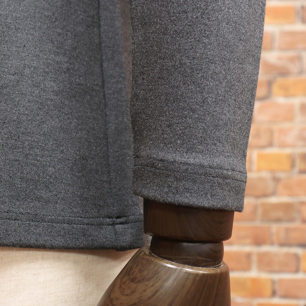 秋冬/ZOY/1(M)サイズ/長袖シャツ 071434019 日本製 DUALWARM モイストポンチ ハイネック ゴルフ ゾーイ 新品/グレー/md432/_画像3