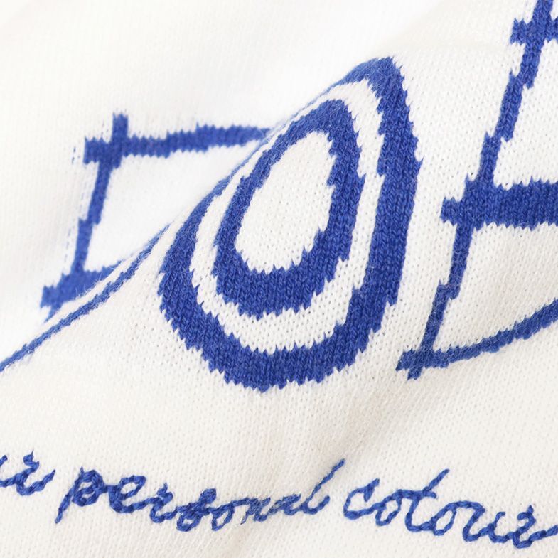 1円/23AW/BOB/XLサイズ/モックネック ニット 保温◎ ホットレイ 機能性 ロゴ ジャガード 遊び心 ゴルフ 新品/白/ホワイト/jb322/_画像6