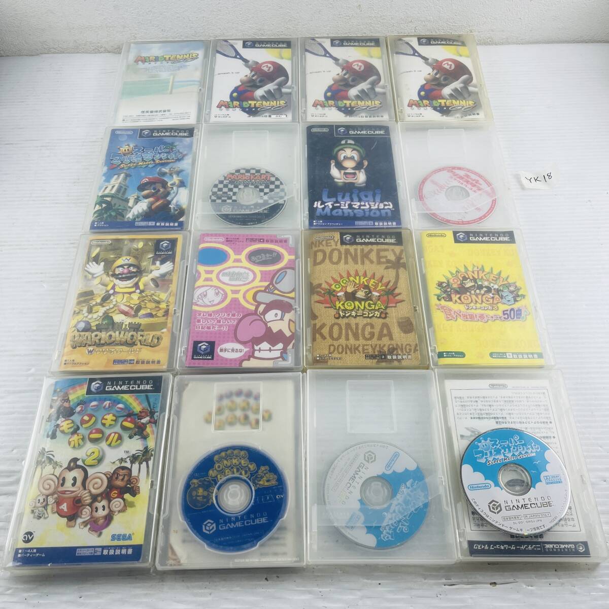 (ヤ)YK18【100本まとめ】GC ゲームキューブ ソフト ルイージマンション ワリオワールド 大乱闘スマッシュブラザーズ マリオパーティ ほか_画像3