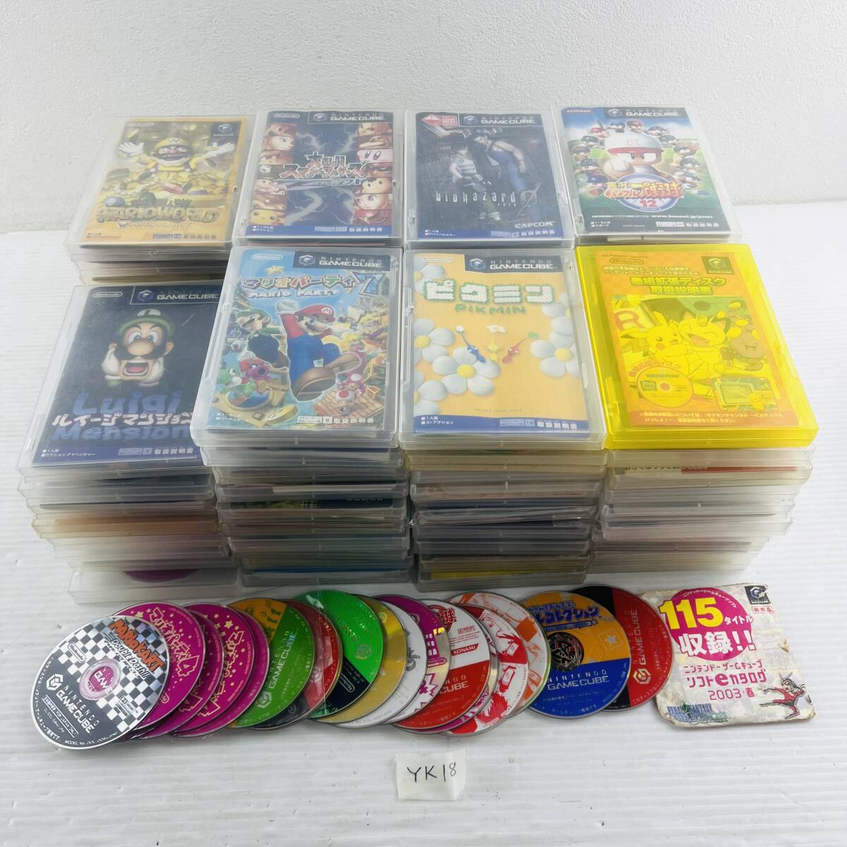 (ヤ)YK18【100本まとめ】GC ゲームキューブ ソフト ルイージマンション ワリオワールド 大乱闘スマッシュブラザーズ マリオパーティ ほか_画像1