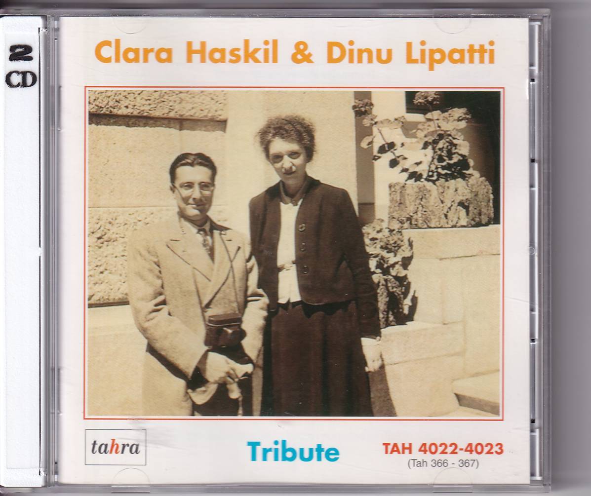 クララ・ハスキル＆ディヌ・リパッティ Hommage～幻の音源集 2CD 仏TAHRA_画像1