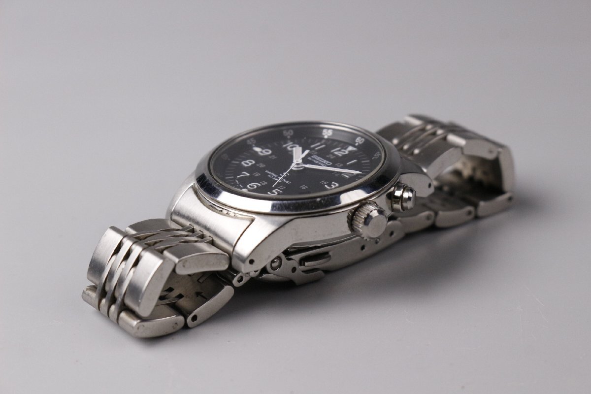 【LIG】SEIKO セイコー KINETIC キネティック AGS 5M42-0G20 腕時計 箱付 [P]25.10_画像9