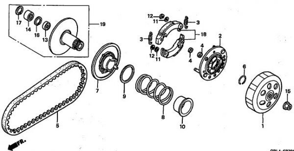 AF35 ZX への字 トルクカム + シール + Oリング 5点セット (3ピンタイプ) G' ジャイロ TA01 TD01 オイルシールTA02 クレアカム /_画像7