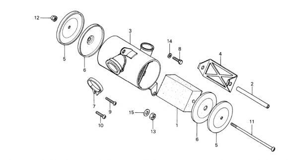 ST50 純正 エアエレメント ST70 DAX 旧 ダックス 6v K1 AB26 エア クリーナー フィルター Z50M M型 モンキー Z50A ホンダ A型　/ 098_画像2