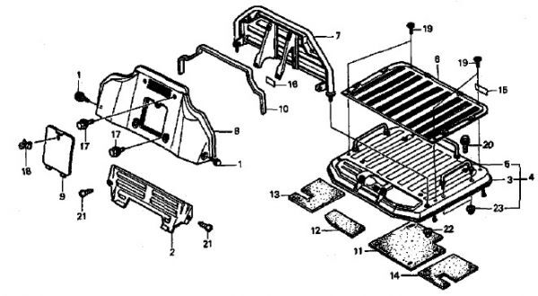 TA01 純正 ステップ パネル ジャイロUP 　在庫限り　 GYRO UP フロアーステップ グレー ステップボード フロア　/ gm6_画像8
