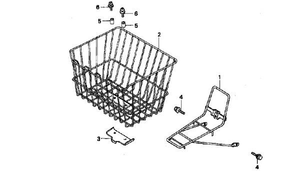 C50 純正 フロントキャリア 新品 スーパーカブ50 メッキ C70 カブ Super Cub ホンダ AA01 STD DX CM HONDA デラックス C90 新品 HA02　/gk4_画像2