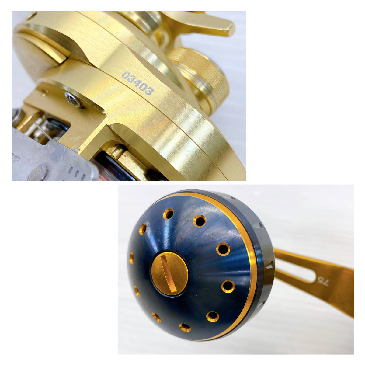 ■ シマノ 15 オシア コンクエスト 301HG ベイト リール 夢屋 ハンドル ノブ OCEA CONQUEST SHIMANO ■_画像9