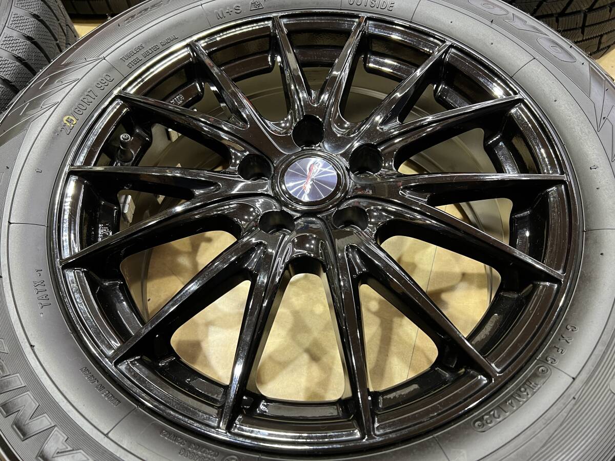 ■ 良品 TOYO スタッドレス 225/60R17 weds VELVA アルミ 17×7J 5H 114.3 +40 アルファード デリカD:5 エクリプスクロス ■_画像5