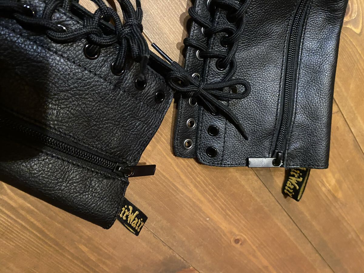 超美品 ドクターマーチン Dr. Martens 14 ホール CORE 1B99 25.5cm 黒 本革 サイドジップ ソフトレザー_画像4
