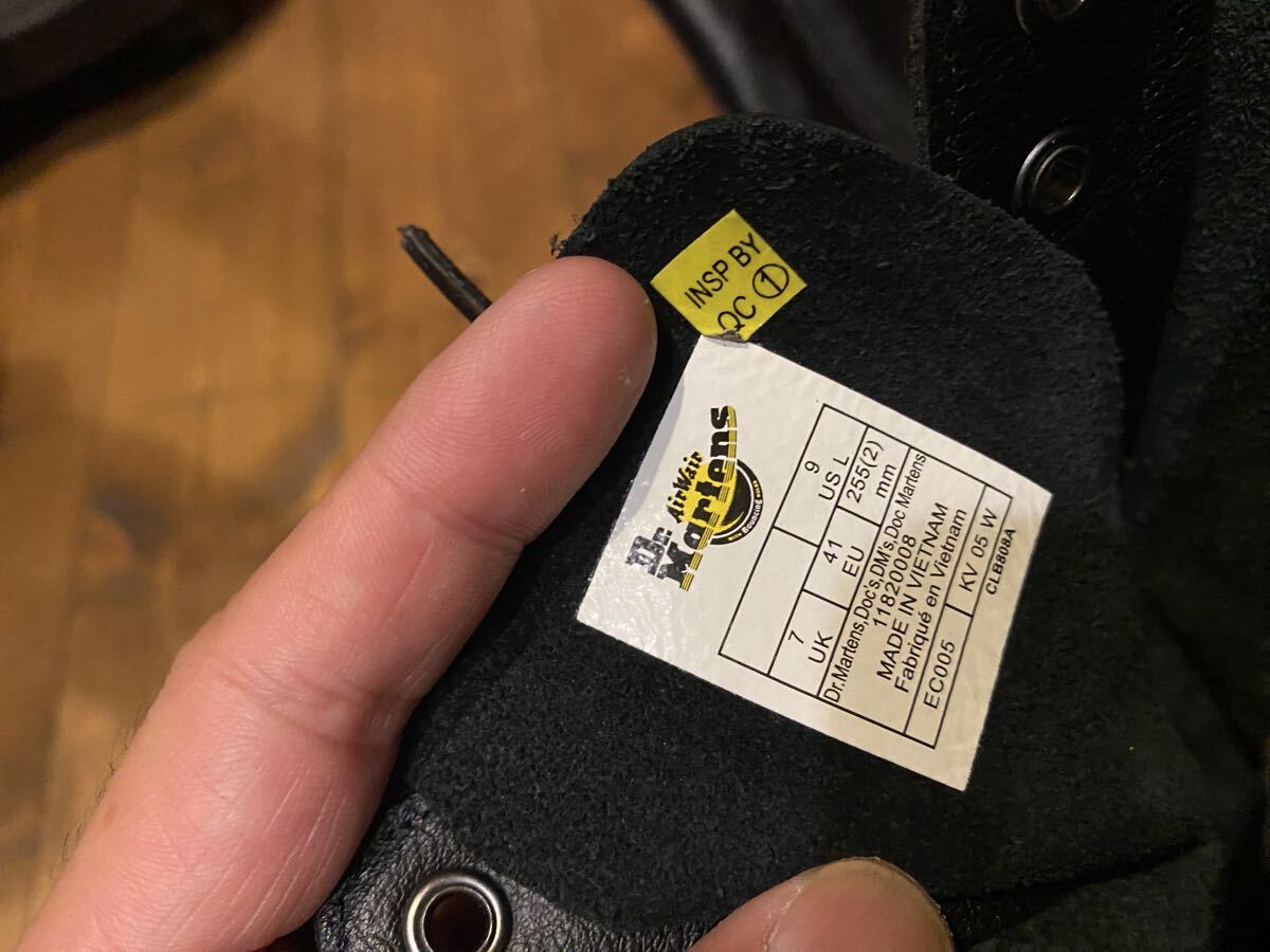 超美品 ドクターマーチン Dr. Martens 14 ホール CORE 1B99 25.5cm 黒 本革 サイドジップ ソフトレザー_画像6