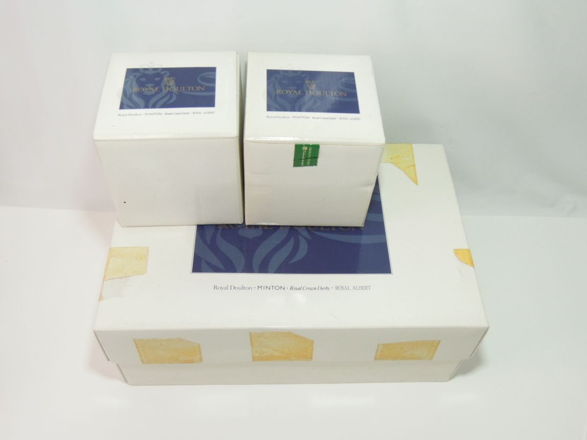 未使用 ミントン 50th anniversary ハドンホール ブルー マグカップペア + ハドンホール トレリス 皿(16.5cmプレート) マグカップペア_画像1