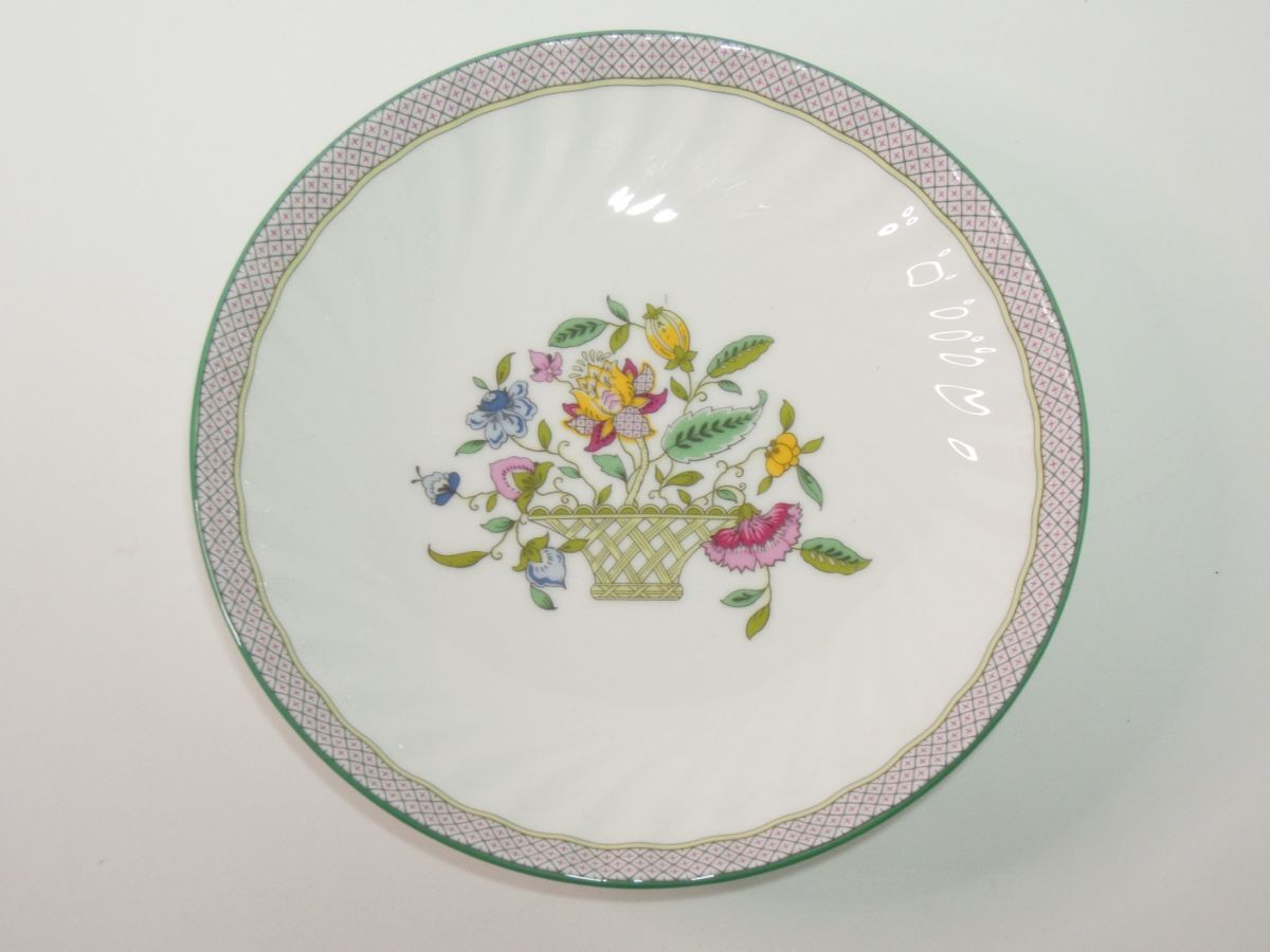 未使用 ミントン 50th anniversary ハドンホール ブルー マグカップペア + ハドンホール トレリス 皿(16.5cmプレート) マグカップペア_画像7