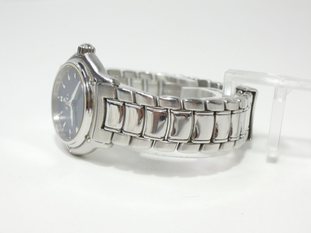 EBEL エベル 1911 E9090211 クオーツ レディースウォッチ ネイビー文字盤 動作品_画像5