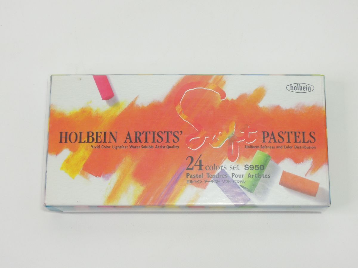 未使用に近い HOLBEIN ARTISTS' SOFT PASTELS 24 Colors ホルベインアーチストソフトパステル 24色 S950_画像1