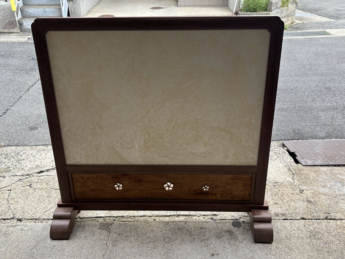 衝立  富士山 日本画 パーテーション  インテリア 京都市山科区発〜 間仕切り_画像2