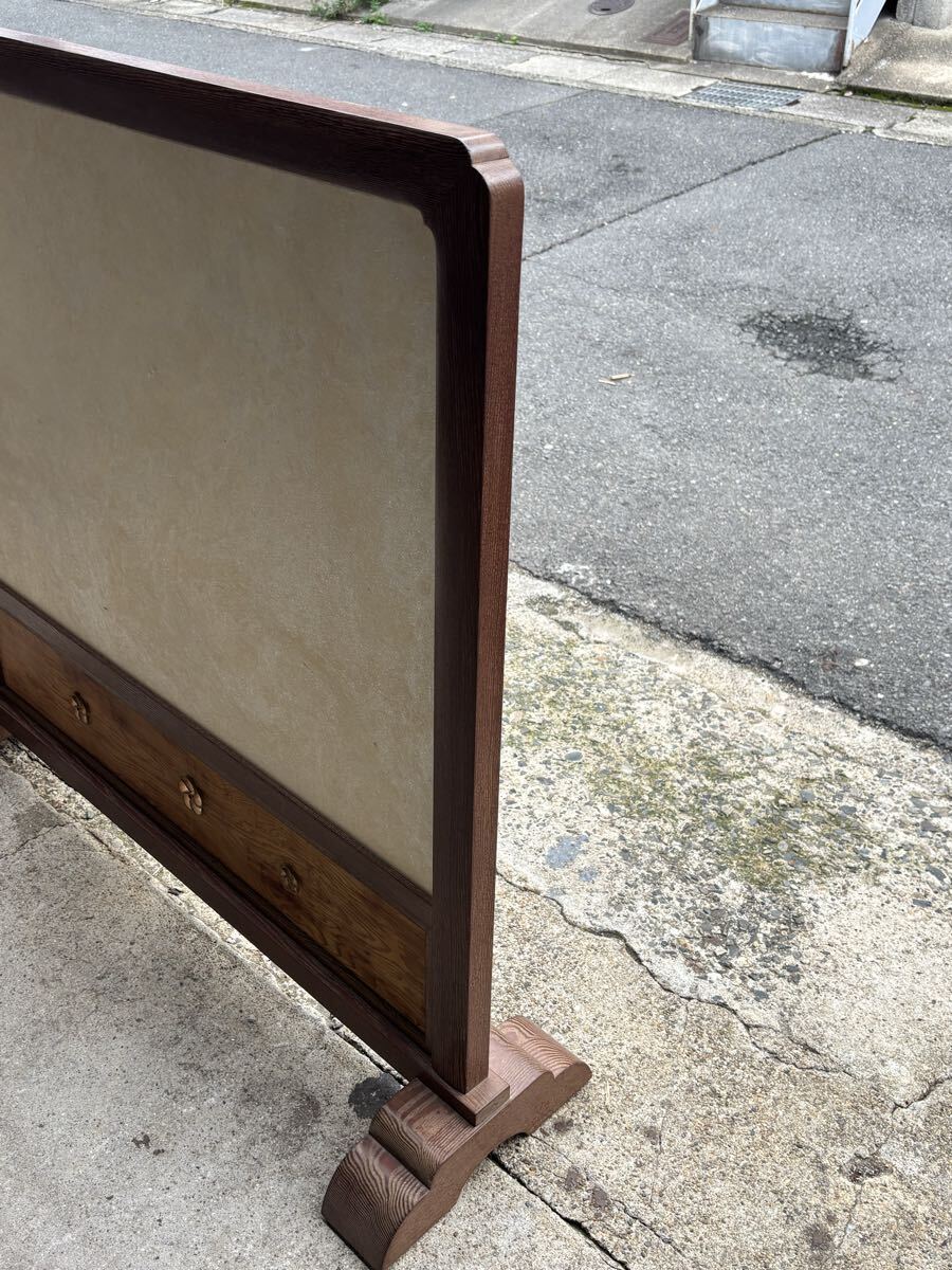 衝立  富士山 日本画 パーテーション  インテリア 京都市山科区発〜 間仕切り_画像3