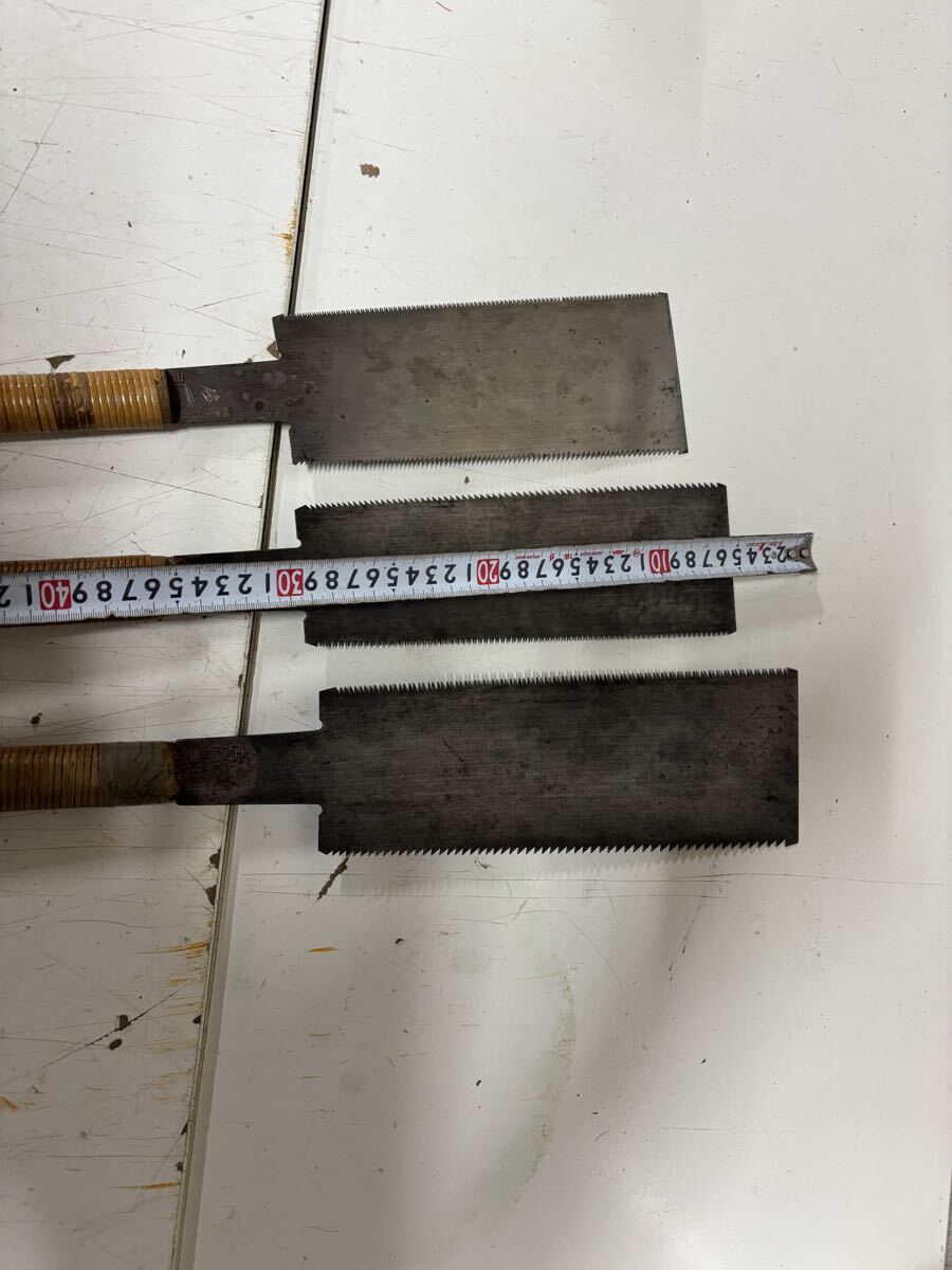 鋸 宮野鉄之助　 両刃鋸 のこぎり ノコギリ 大工道具 古道具　送料無料_画像3