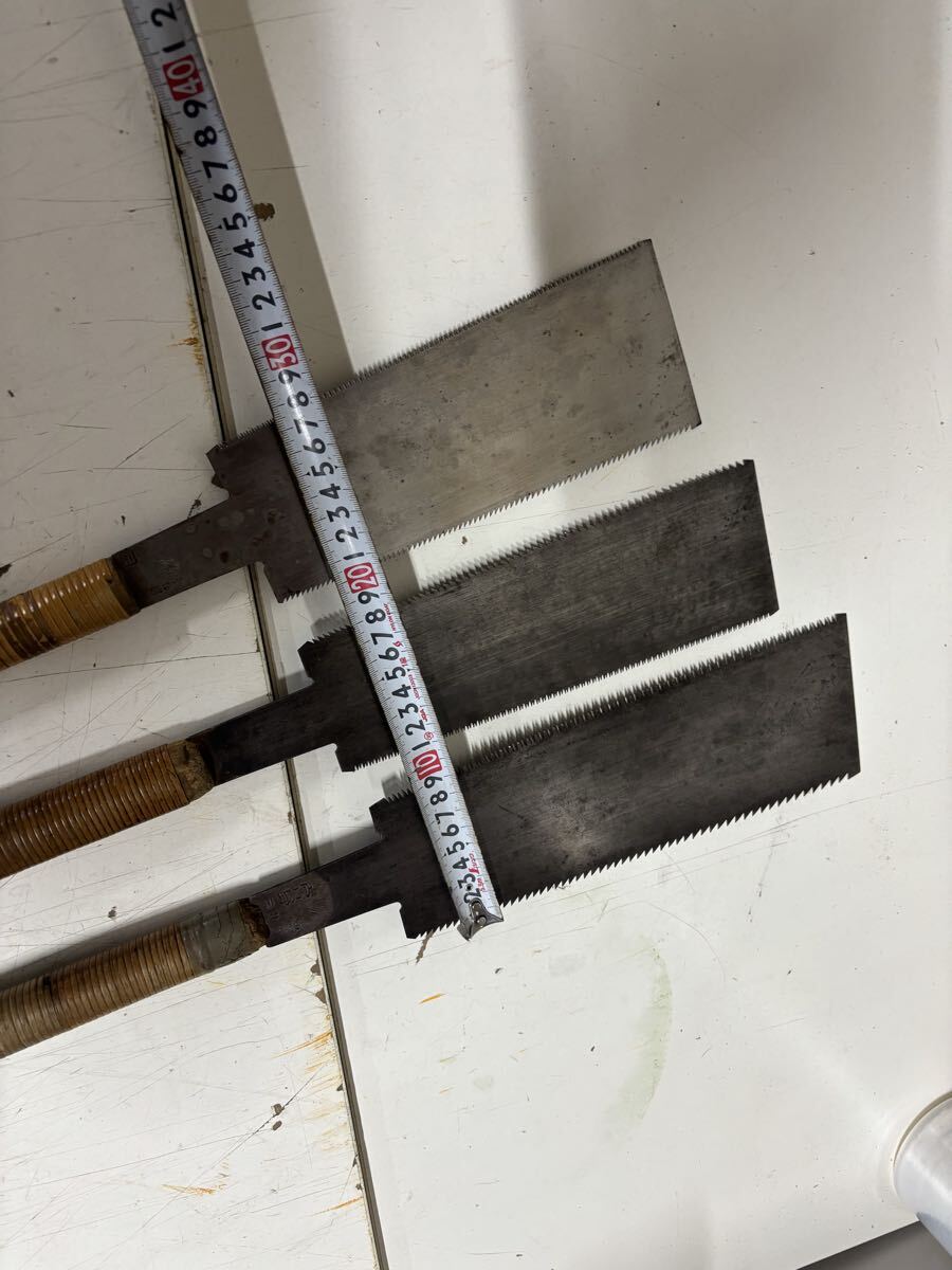 鋸 宮野鉄之助　 両刃鋸 のこぎり ノコギリ 大工道具 古道具　送料無料_画像4