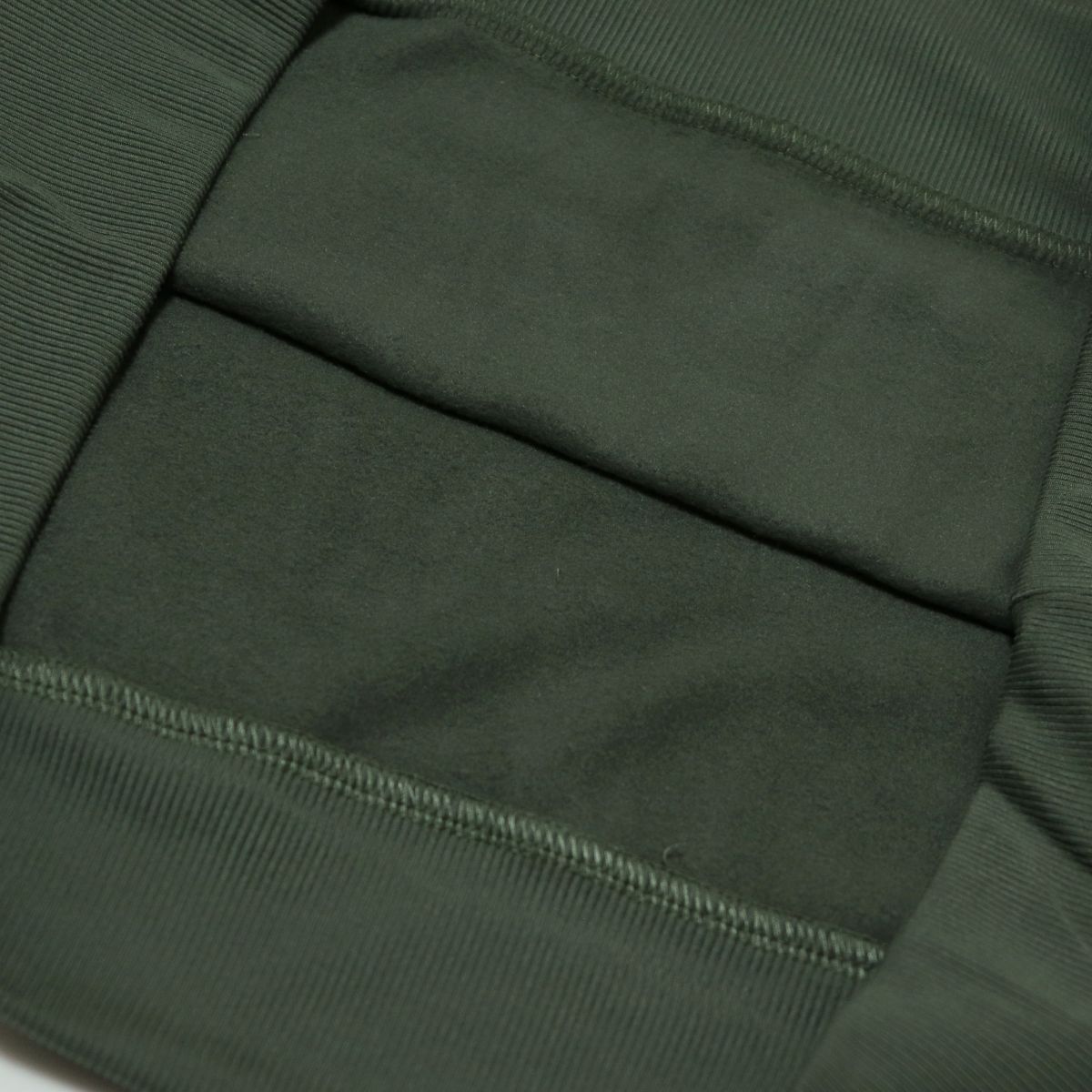 ★カッパ KAPPA メンズ UVカット 裏起毛 保温 ビッグロゴ スウェット トレーナー シャツ カーキ Lサイズ [245345-KH-L]一 三 弐★QWER★_画像3