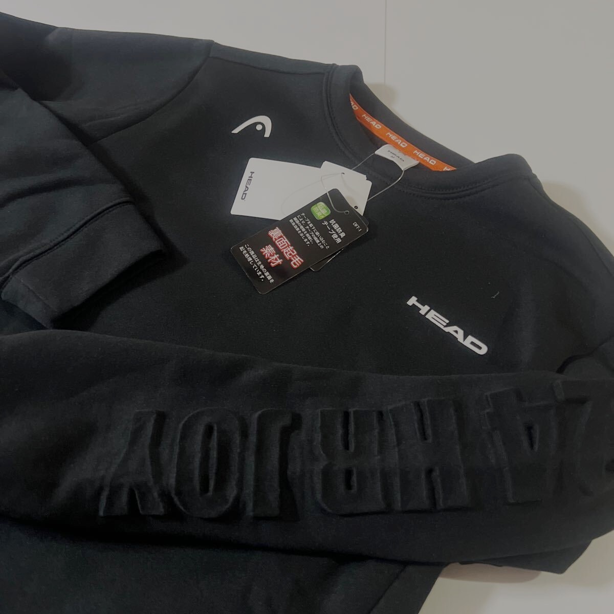 * head HEAD Golf GOLF новый товар мужской обратная сторона ворсистый антибактериальный дезодорация тренировочный футболка рубашка чёрный L размер [1244023C2H-17-L] один три .*QWER