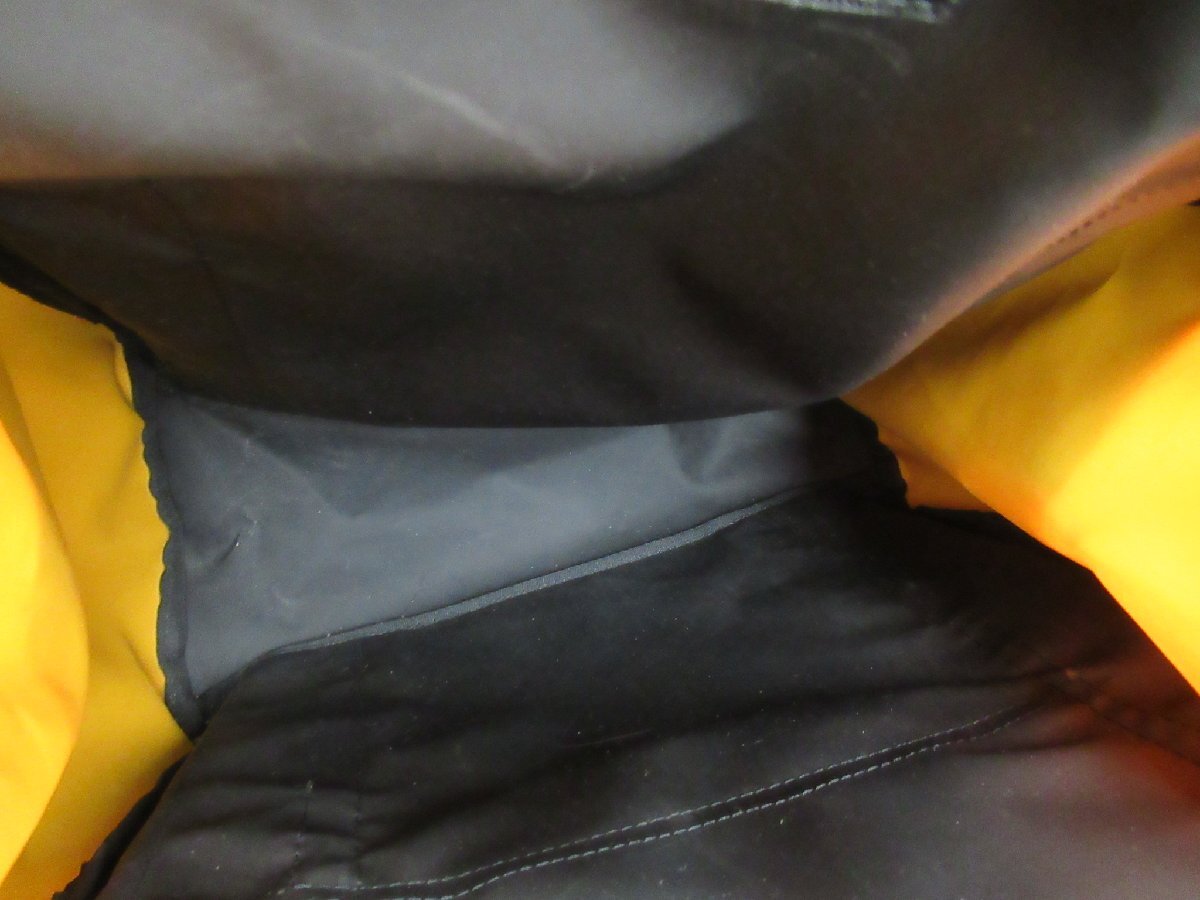 ★【B送900円】2602 PORTER ポーター 吉田カバン ユニオン リュック デイパック レコードバッグ 鞄 黒×黄 _画像6