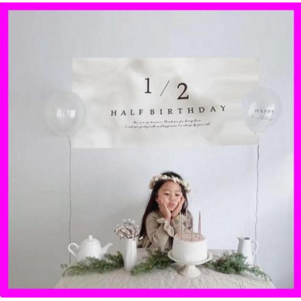  половина день рождения гобелен 1/2 фотосъемка память день baby SNS