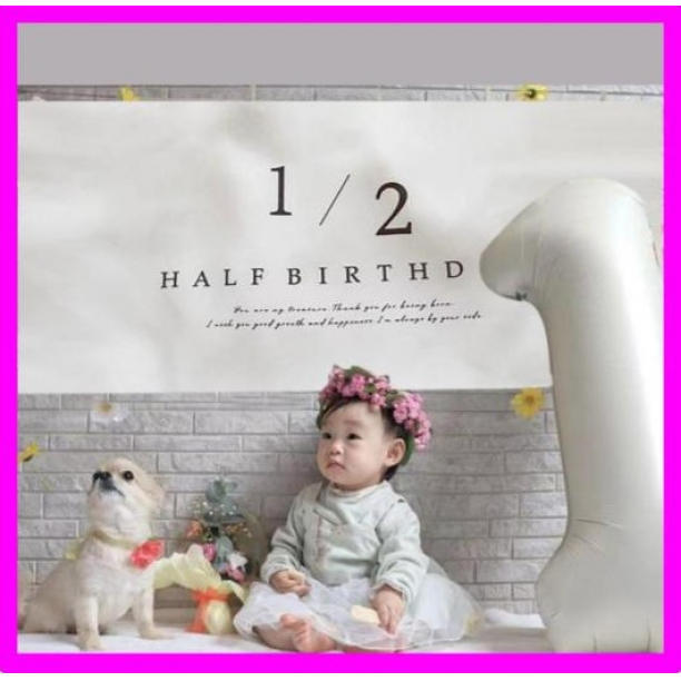  половина день рождения гобелен 1/2 фотосъемка память день baby SNS