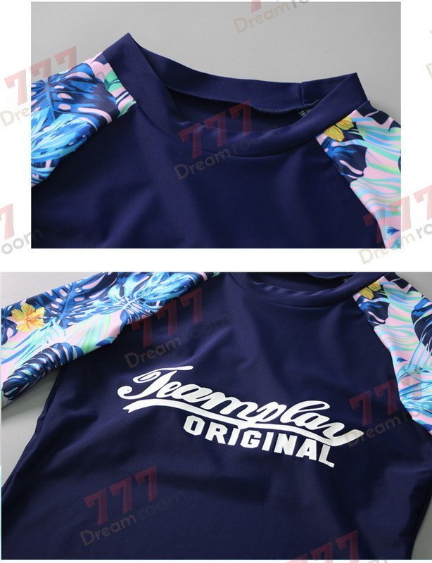 ラッシュガード 3點(diǎn)セットアップ【160cm】カップ付き 水著 女児 レギンス 長(zhǎng)袖 ズボン 日よけ 海 プール swi-115