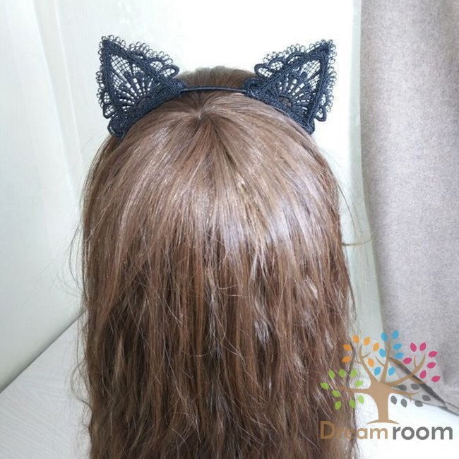 CAT 貓耳カチューシャ レースクイーン【M-008 ホワイト】 コスプレ 貓 ヘアバンド ヘアーアクセサリー