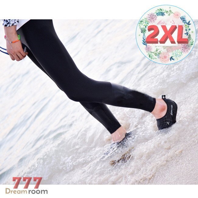 men's スイムウェアー ラッシュガード ロングパンツ 無地 【ブラック 2XL】 K-245 水著 ボトム 水泳 競(jìng)泳 レギンス