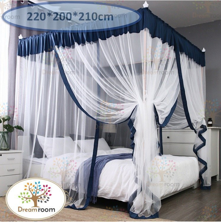 高級蚊帳 モスキートネット ベッドカーテン 220*200*210 天蓋 蟲除け メッシュ お姫様ベッド ベビーバル かや 寢室 ◆061