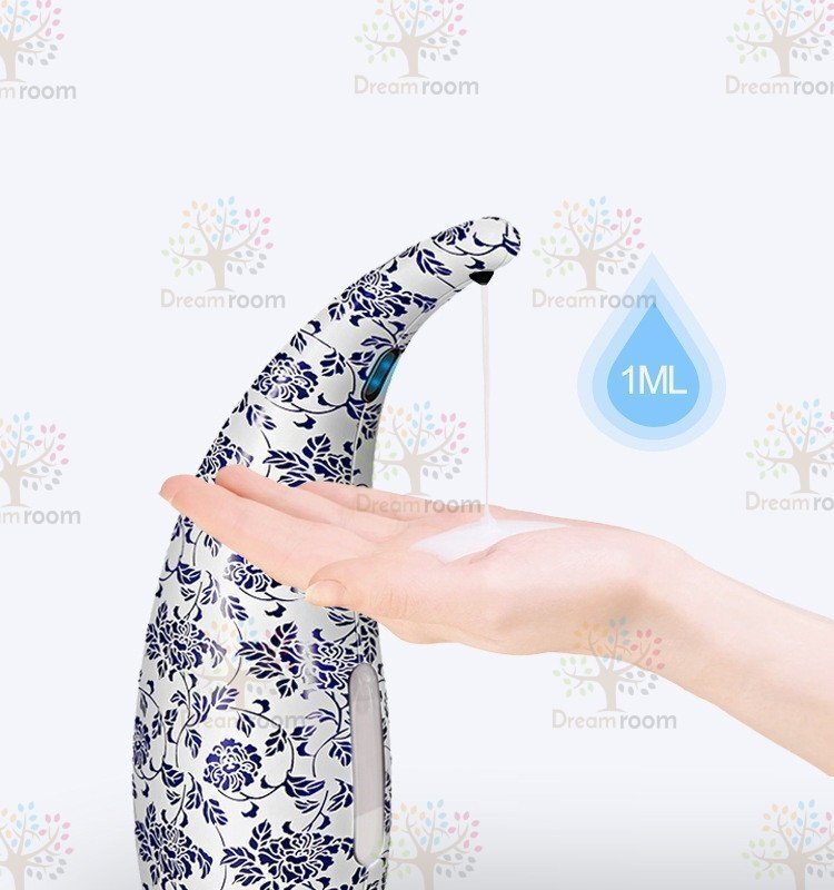  автоматика мыло диспенсер 300ml [01 голубой цветок ] авто Touch отсутствует не контакт уборная мыло посуда для моющее средство средство для стирки многоцелевой 