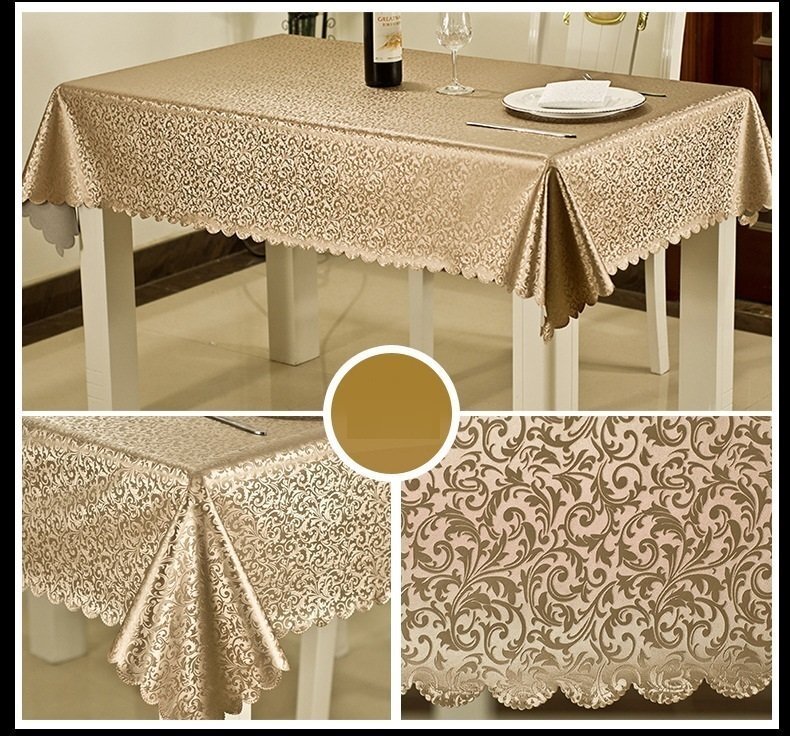 テーブルクロス PVC制 防水 防油 加工 長方形 130cm×180cm ランチョン ティーマット テーブルリネンセット I-036