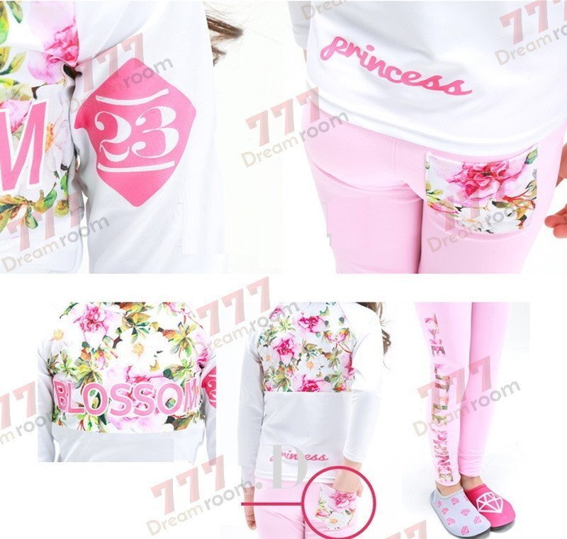 ラッシュガード 水著 上下セットアップ ホワイト【2XL】115-125cm 子供服 女の子 レギンス 長(zhǎng)袖 ズボン 日よけ ビキニ 海 プール swi-114