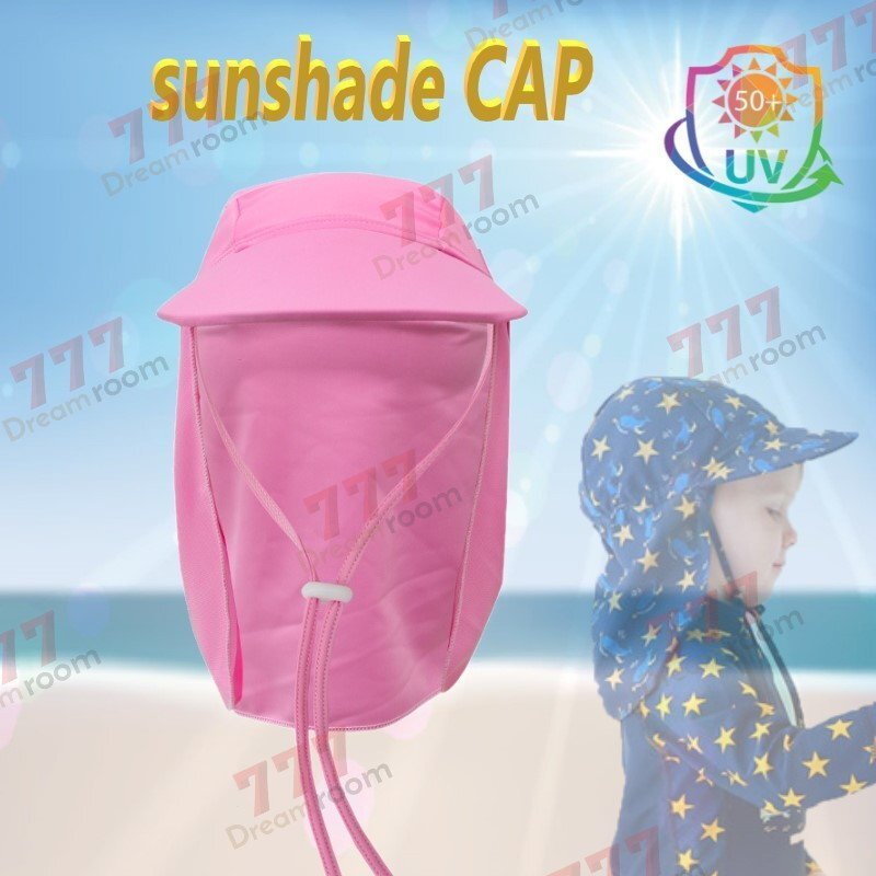 kids UPF50+ затеняющий экран, шторки от солнца купальная шапочка UV cut [19] шляпа выгоревший на солнце участок предотвращение навес морская вода . парк tsuba заслонка .. шнур имеется 